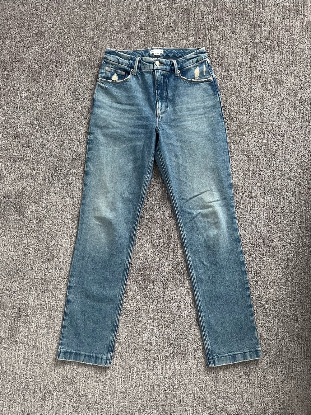 Good American Light Blue Straight-Leg Jeans